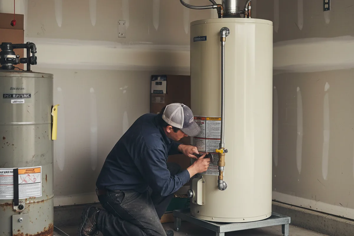 Water heater and shutoff valve replacement in Pottsboro