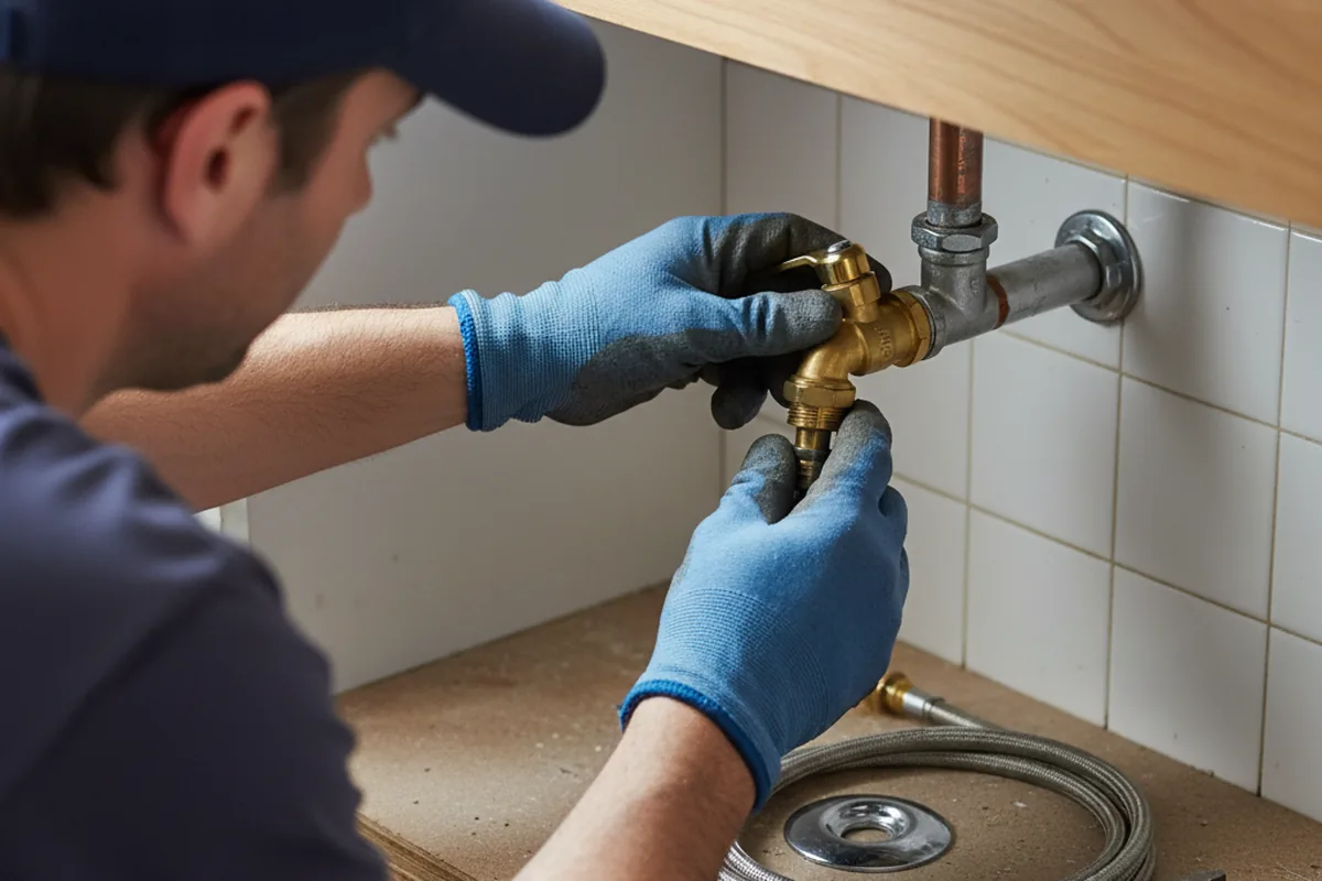 Shutoff valve and fitting work during Faucet and Fixture Repair in Pottsboro